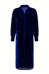 Ginny Silk Velvet Shirt Dress