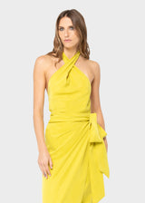 Citron Serengeti Halter Top