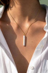 Nora Pearl Necklace Gold
