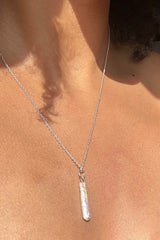 Nora Pearl Necklace Silver