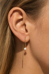 Paloma Pearl Threaders Gold