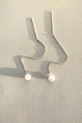 Paloma Pearl Threaders Silver