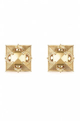 Pyramid Studs Gold