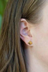 Pyramid Studs Gold
