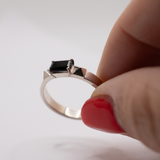 Debbie Dualis Onyx Ring - Sterling Silver