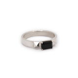 Debbie Dualis Onyx Ring - Sterling Silver