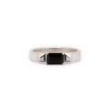 Debbie Dualis Onyx Ring - Sterling Silver