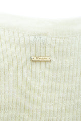 Sao Paulo  - Racer Knitted Top - Porcelain