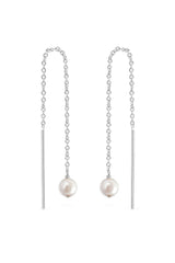 Paloma Pearl Threaders Silver