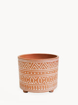 Hand Etched Terracotta Pot - Small - ourCommonplace