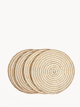 Kata Spiral Placemat - Natural (Set Of 4) - ourCommonplace