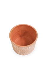Hand Etched Terracotta Pot - Small - ourCommonplace