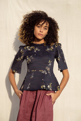 Beth Skirt / Plum Linen - ourCommonplace