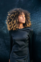 Nina Dress / Black Silk - ourCommonplace