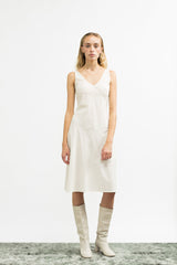 Portia Dress / Black + Milky White Broderie Anglaise Cotton - ourCommonplace