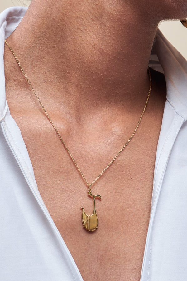Heirloom 'J' Alpha Charm Necklace - ourCommonplace