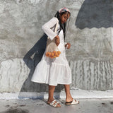 Adri Dress / Vintage White Cotton Eyelet - ourCommonplace