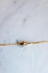 Ha Long 16K Gold Plated Teardrop Genuine Buffalo Horn Pendant Necklace - ourCommonplace