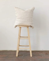 Chindi Handwoven Cotton Pillow - Heavy Cream - ourCommonplace