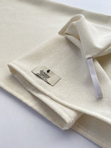 Raw Silk Hair Towel Natural - ourCommonplace