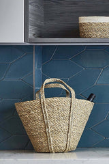 Korissa Savar Handwoven Seagrass Tote Bag - ourCommonplace