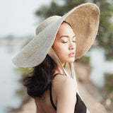 Lola Wide Brim Jute Straw Hat - ourCommonplace