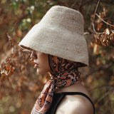 NAOMI Jute Bucket Hat, in Nude Beige - ourCommonplace