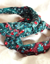 MERAK Peacock Batik Crystals Headband - ourCommonplace