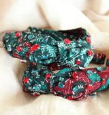 MERAK Peacock Batik Crystals Headband - ourCommonplace