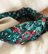 MERAK Peacock Batik Crystals Headband - ourCommonplace