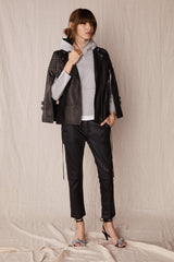 Crosby Cape Black Leather - ourCommonplace