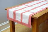 Chechi Rectangle Pattern Shibori  Reversible Table Runner - ourCommonplace