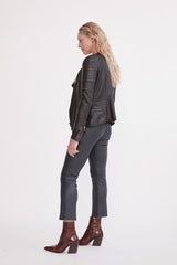 Greenwich Street Motor Jacket Black Leather - ourCommonplace