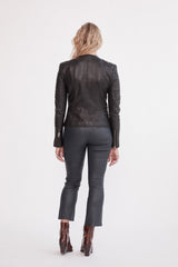 Greenwich Street Motor Jacket Black Leather - ourCommonplace