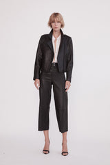 New Yorker Motor Jacket Black Leather - ourCommonplace