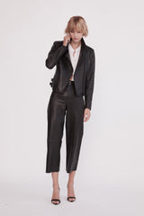 New Yorker Motor Jacket Black Leather - ourCommonplace