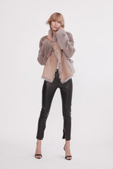 Spring Street Shearling Coat Taupe Shearling - ourCommonplace