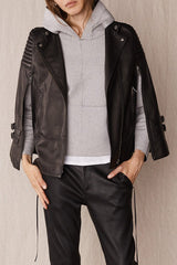 Crosby Cape Black Leather - ourCommonplace