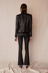 Greenwich Street Motor Jacket Black Leather - ourCommonplace