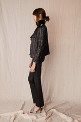 Greenwich Street Motor Jacket Black Leather - ourCommonplace