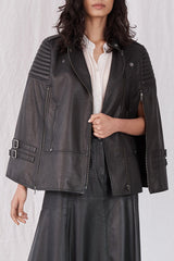 Crosby Cape Black Leather - ourCommonplace