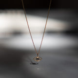 Evil Eye Diamond Necklace - 14K Yellow Gold - ourCommonplace