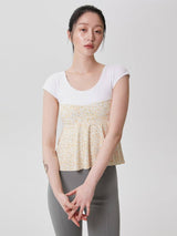 Double Casting Peplum Top - ourCommonplace