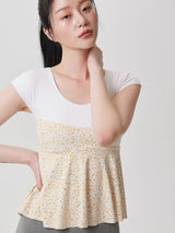 Double Casting Peplum Top - ourCommonplace