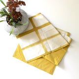 Chechi Rectangle Pattern Shibori  Reversible Table Runner - ourCommonplace