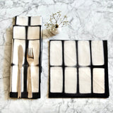 Chechi Rectangle Pattern Shibori Cotton Napkins - ourCommonplace