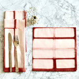 Chechi Rectangle Pattern Shibori Cotton Napkins - ourCommonplace