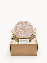 Bread Warmer & Basket - Garden Round