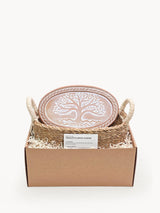 Bread Warmer & Basket - Tree of Life Oval