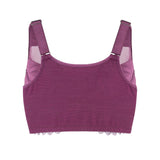 Claret Silk Back Support Cotton Sports Bra (Multiple Colors Available)